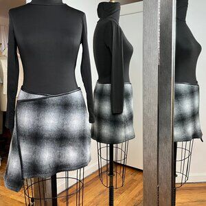 Derek Lam Blk/Gry/Wht Miniskirt, Size 8